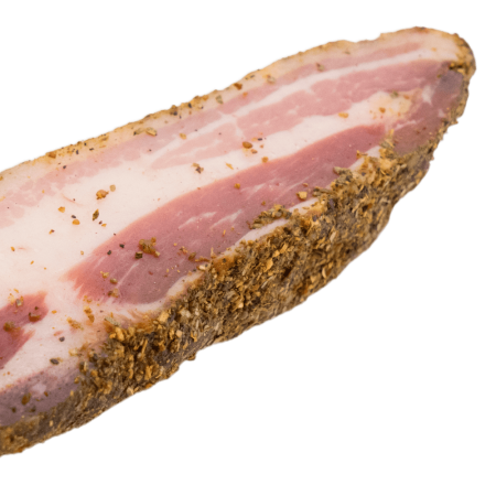 Guanciale and Pork-fat isolated