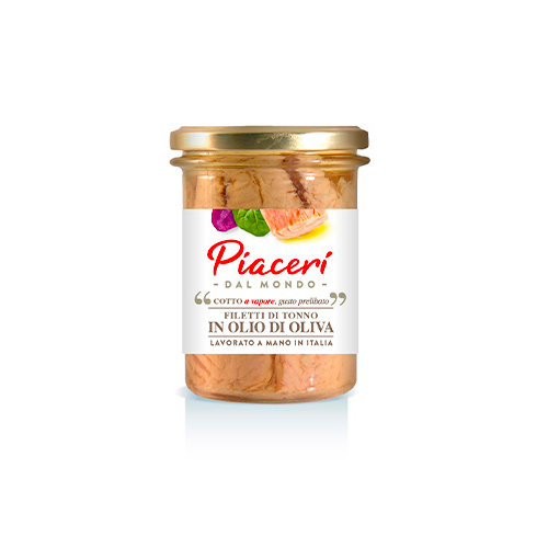 Tuna fillets in olive oil
