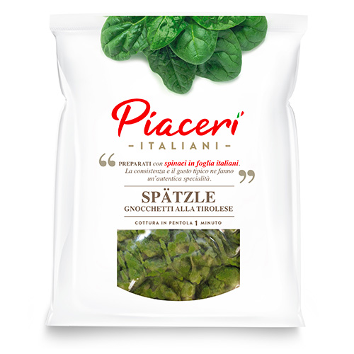 Spinach spatzle